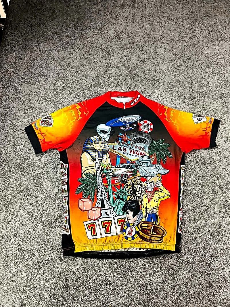 Tweedehands sans marque maillot velo homme taille xxl -12 8068 cyclisme route respirant las vegas us Cycling Clothing