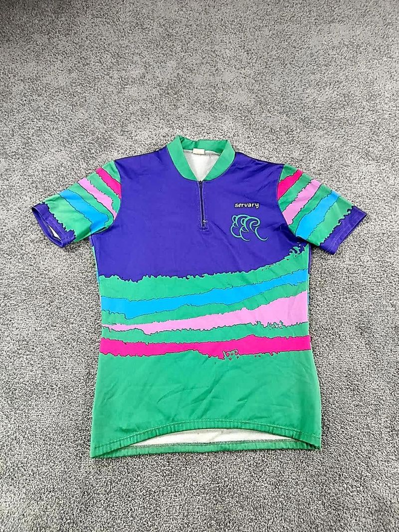 Tweedehands Sibille maillot velo homme taille M -22 8861 cyclisme route respirant retro Cycling Clothing