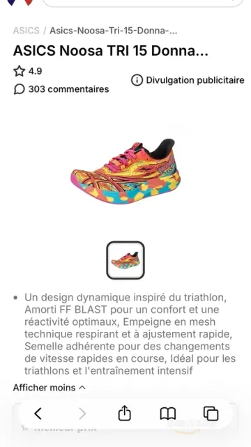 Tweedehands Asics Running Shoes bike — afbeelding 6 van 6