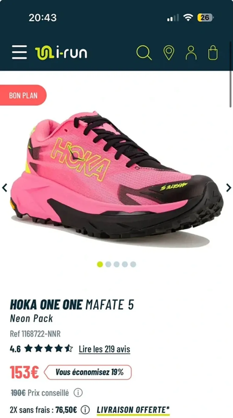 Used Hoka Mafate 5 bike — image 6 of 6