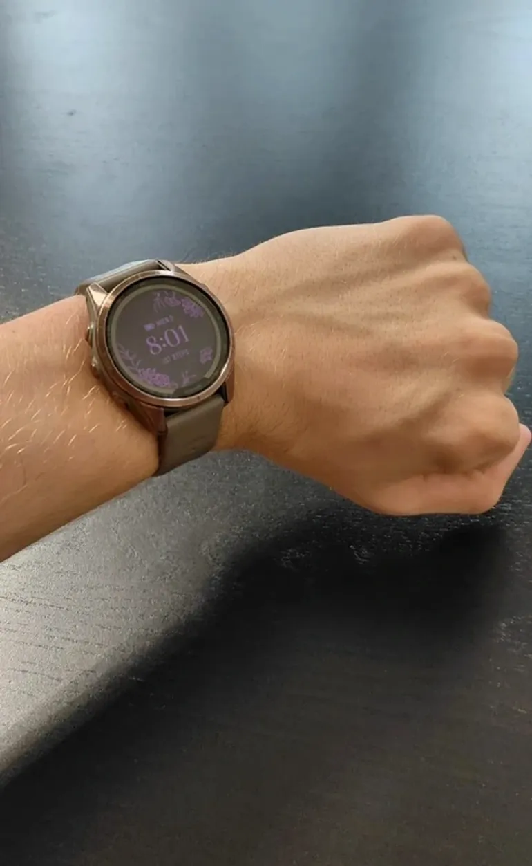 Used Garmin Fenix 7s Pro Sapphire Solar bike — image 4 of 7