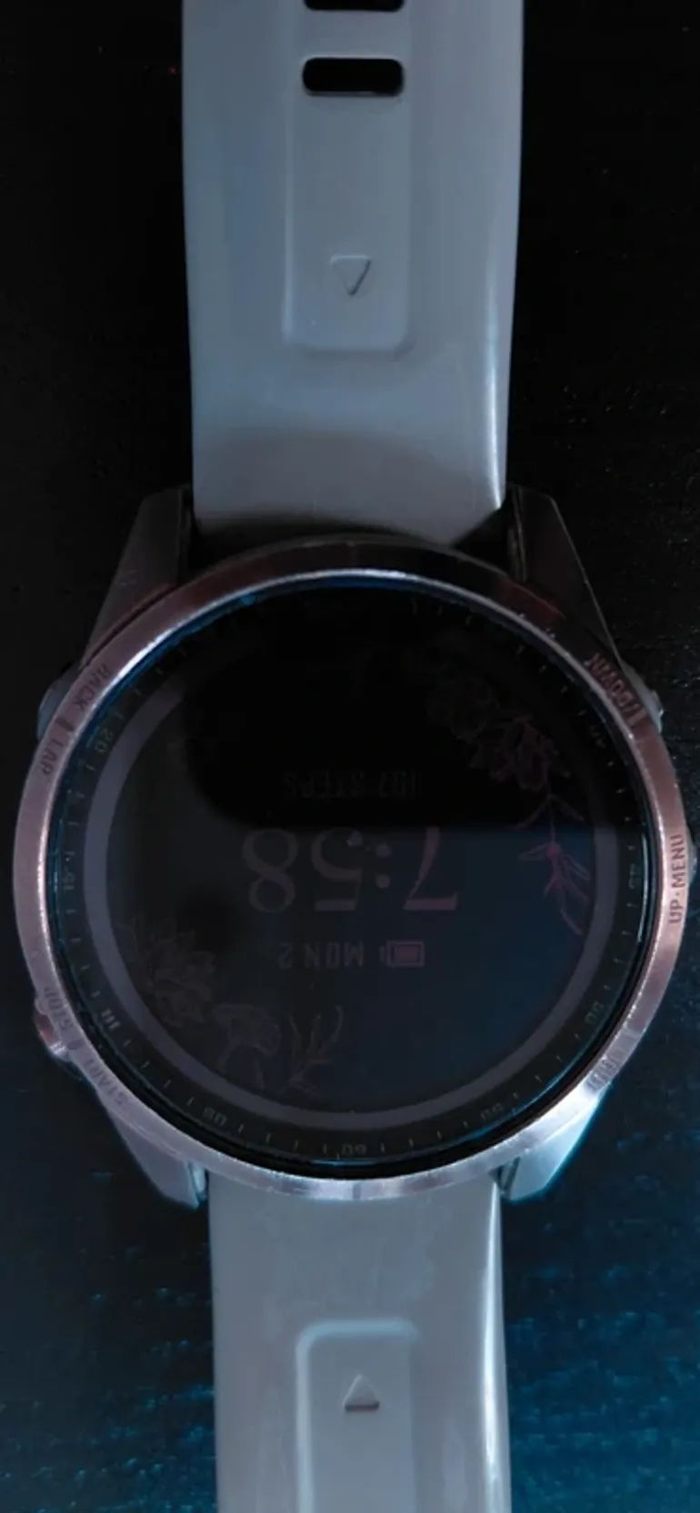 Used Garmin Fenix 7s Pro Sapphire Solar bike — image 6 of 7