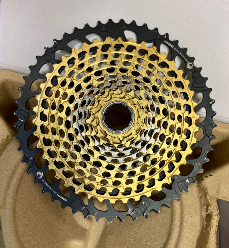 Used Ebike SRAM XG1299 Gold xx1 52T Kassette no Shimano x01 gx transmission. Drivetrain & Pedals
