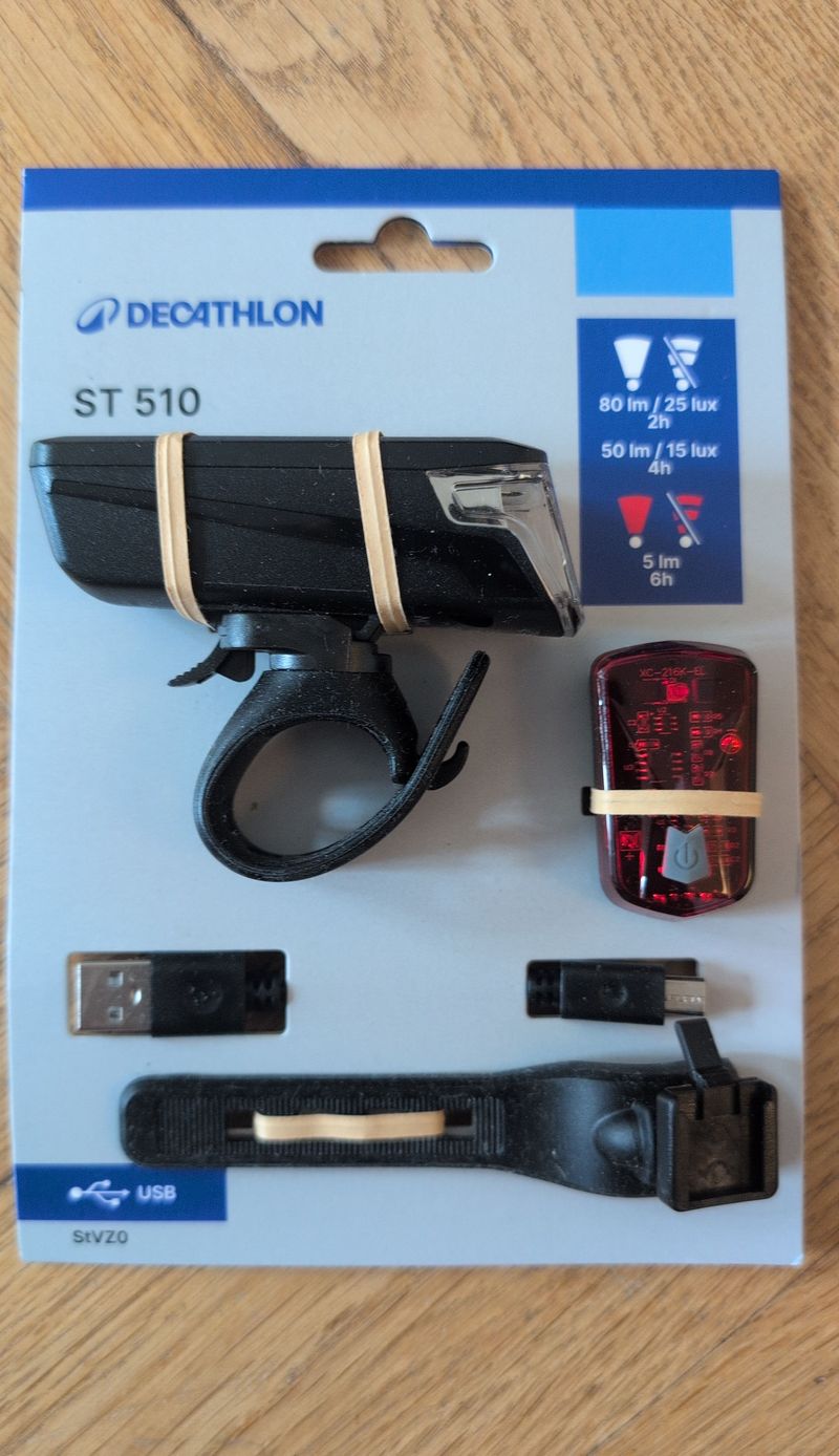 Używany Decathlon Bike Light ST 510 2026 Cycling Accessories