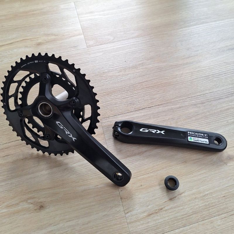 Used Shimano GRX FC-RX820 with 4iiii Precision 3+ Powermeter 2x12 Speed (48-31T) Drivetrain & Pedals