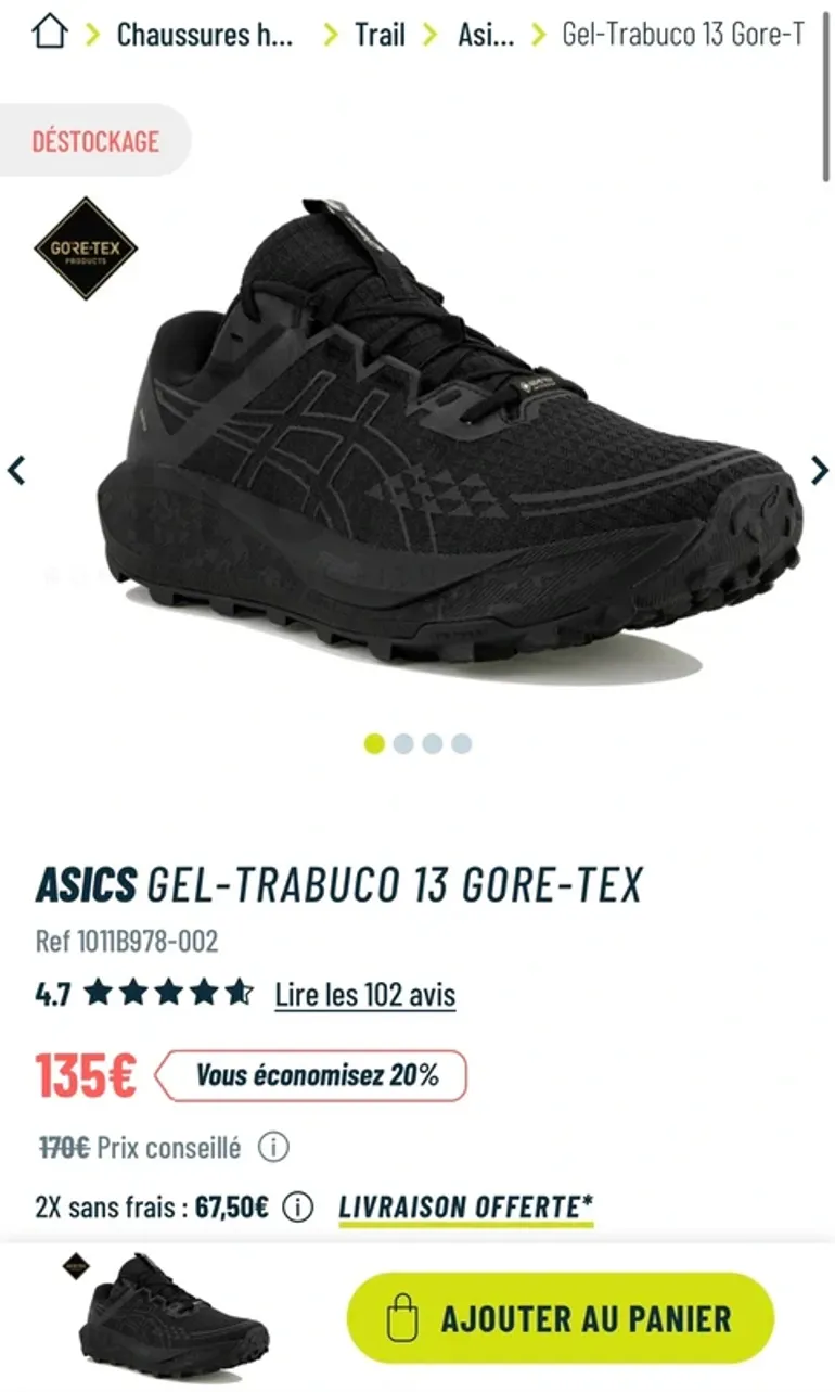 Used Asics Gel-Trabuco 13 Gtx bike — image 8 of 10