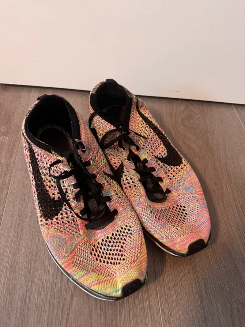 Used Nike Flyknit Racer Running Shoes