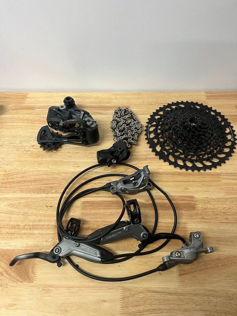 Used Sram X01-GX Eagle AXS Upgrade Kit Drivetrain & Pedals