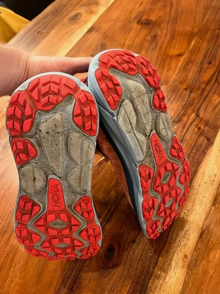Used Orange Hoka Running Shoes bike — image 5 of 6