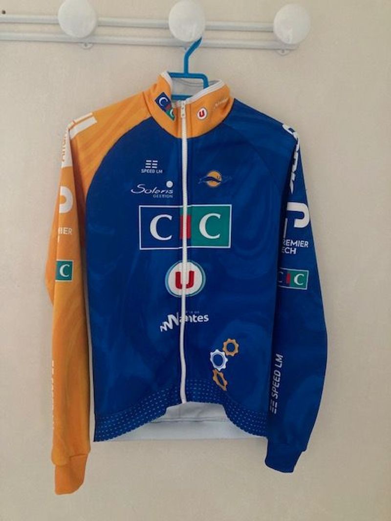 Used Speed L'M Veste de vélo thermique professionnelle Club de Nantes Cycling Clothing