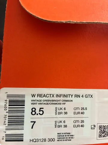 Nike Reactx Infinity RN4 Goretex bike d'occasion — image 4 sur 4