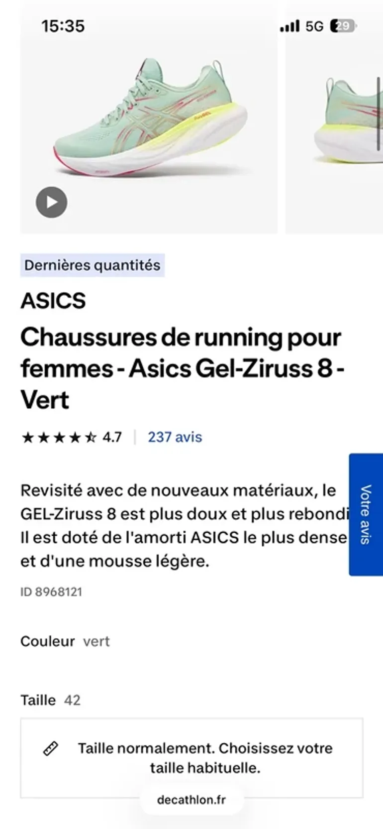 Asics Running Shoes bike d'occasion — image 4 sur 5