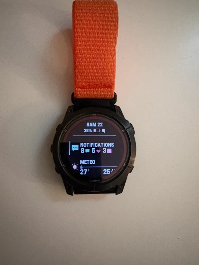 Used Garmin Fēnix 7X Pro Sapphire Solar bike — image 2 of 5