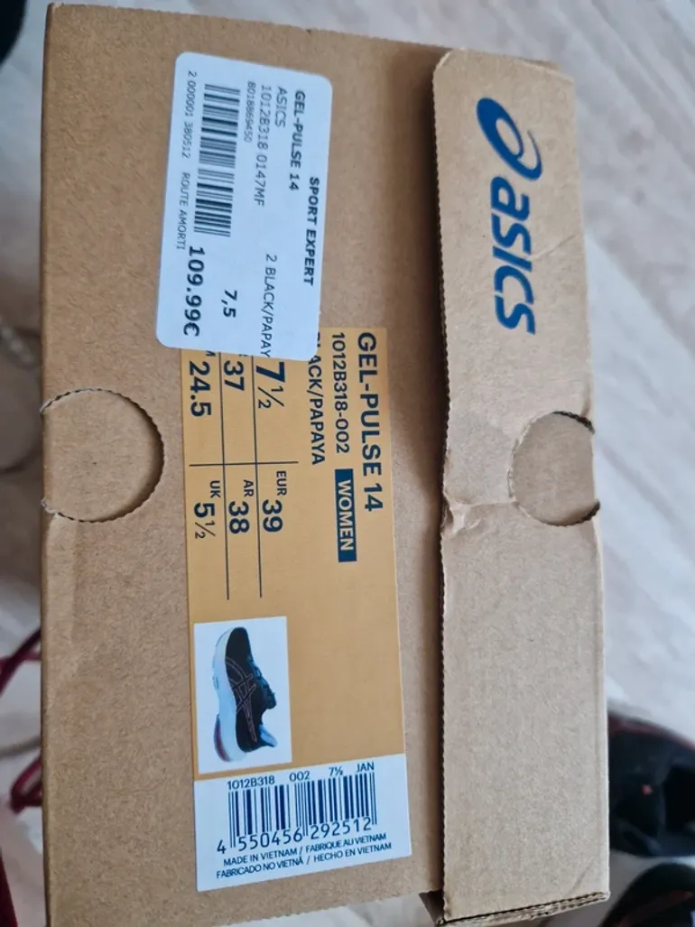 Asics Gel Pulse 14 bike d'occasion — image 7 sur 8