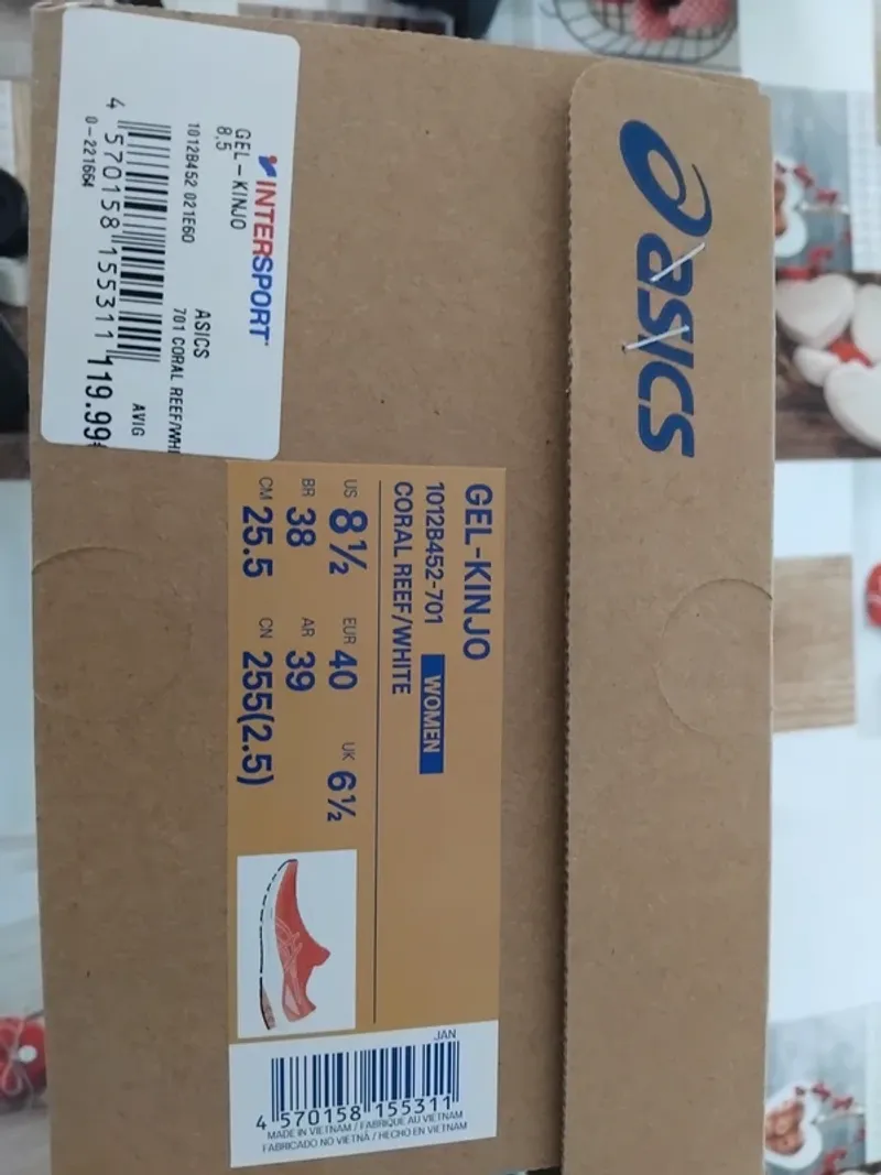Used Asics Gel Kinjo Running Shoes