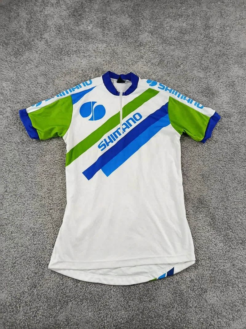 Shimano maillot velo homme taille m -36 7856 cyclisme route respirant retro Cycling Clothing d'occasion
