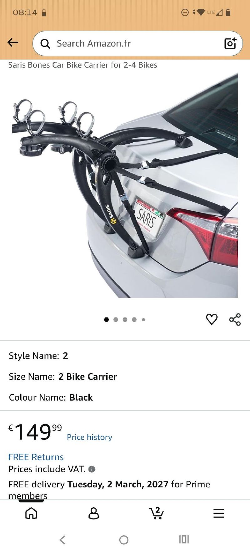 Brugt Saris Bones 2 Bike Rack Cycling Accessories