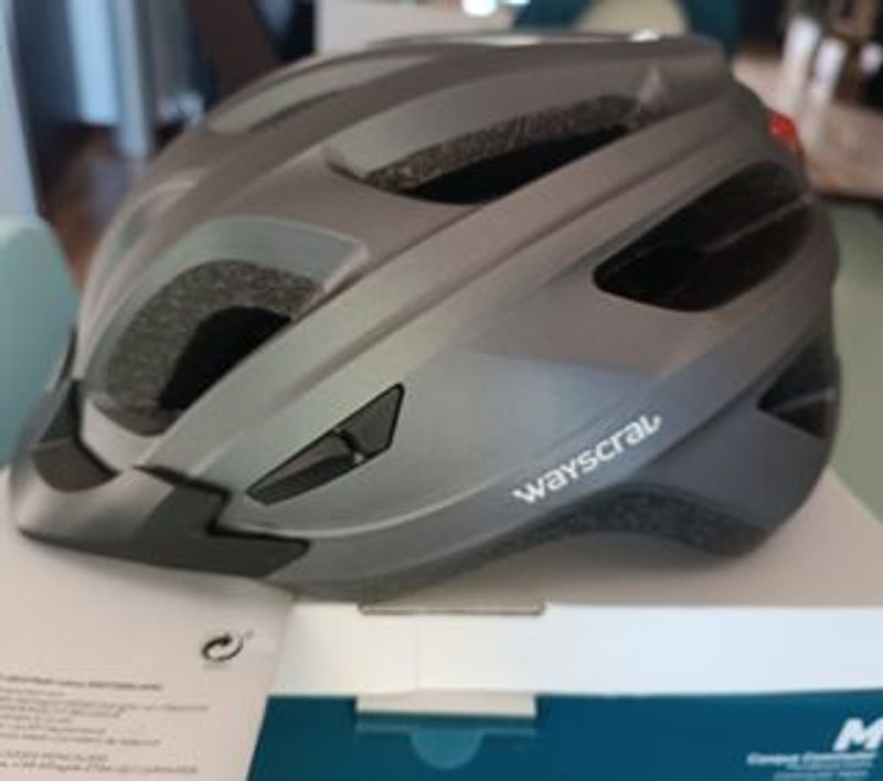 Tweedehands Wyscral Casco Bici con LED - Antracite Cycling Accessories