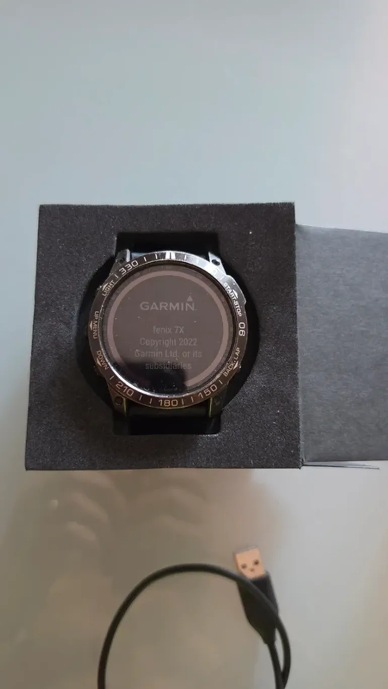 Used Garmin Fenix 7X Sapphire Solar bike — image 3 of 4