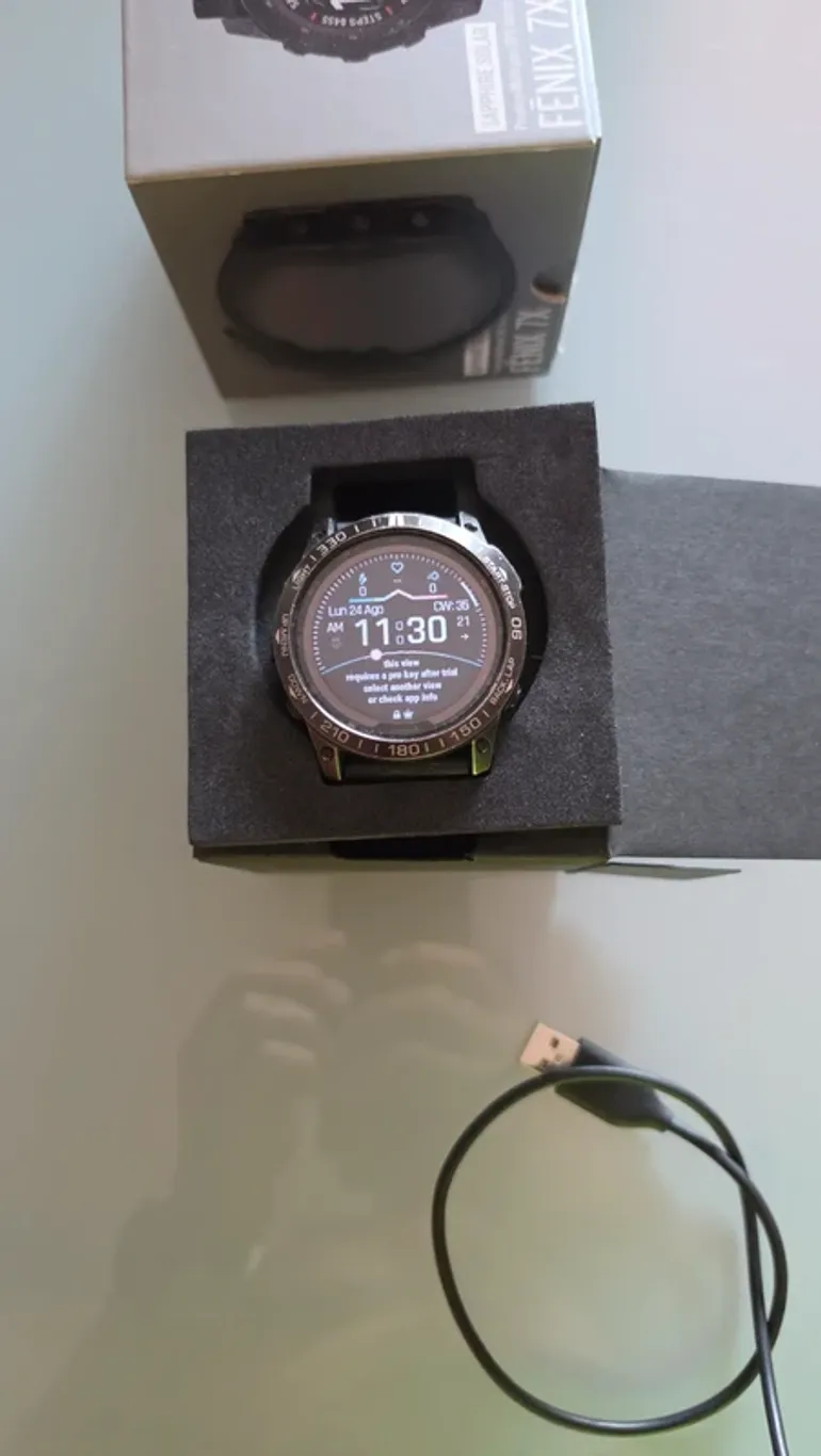 Used Garmin Fenix 7X Sapphire Solar bike — image 4 of 4