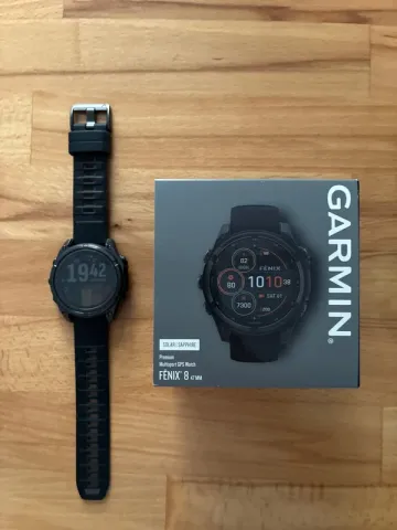 Tweedehands Garmin fenix 8 solar sapphire bike — afbeelding 1 van 2