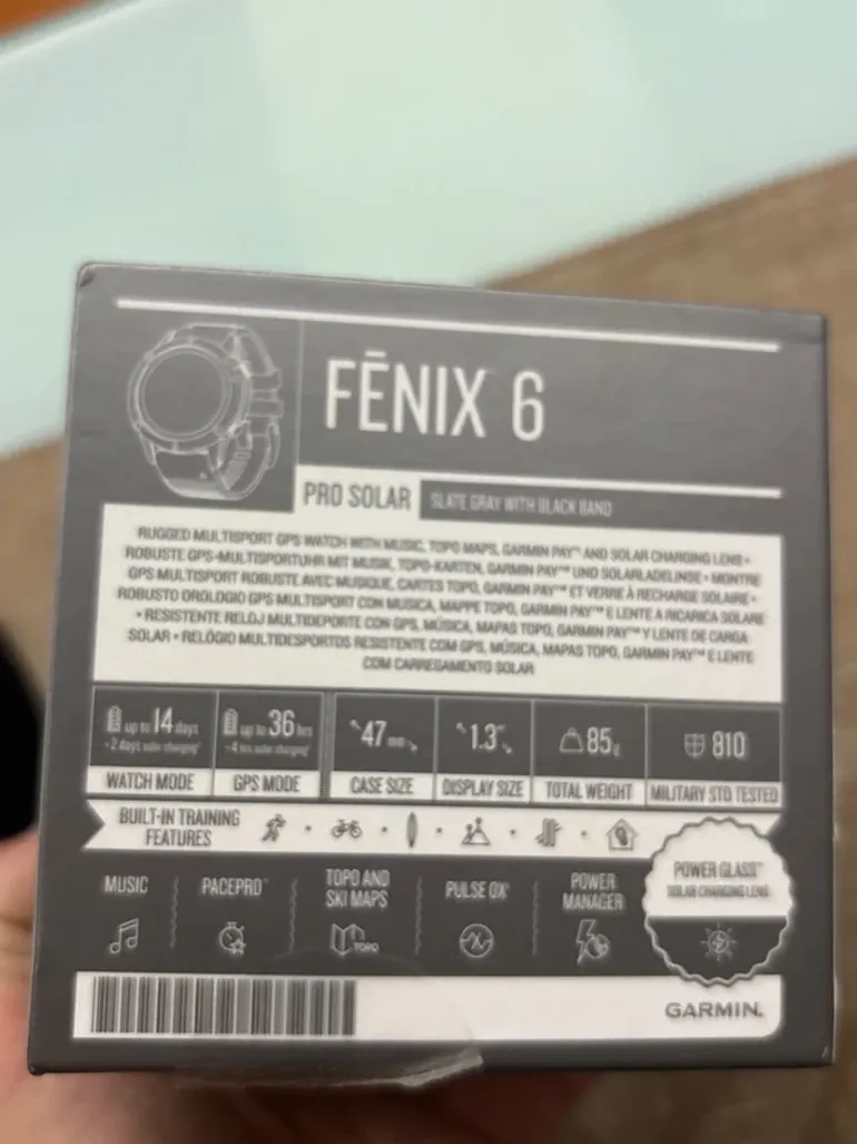Used Garmin Fenix 6 Pro Solar bike — image 8 of 15