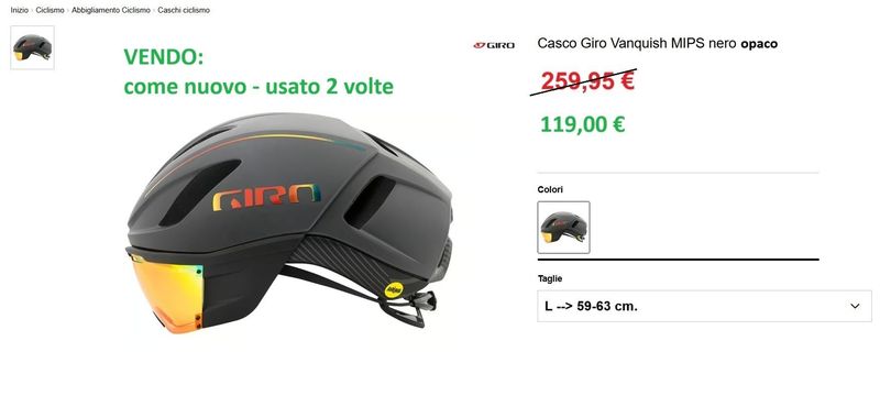 Giro Vanquish Helmet Cycling Accessories d'occasion