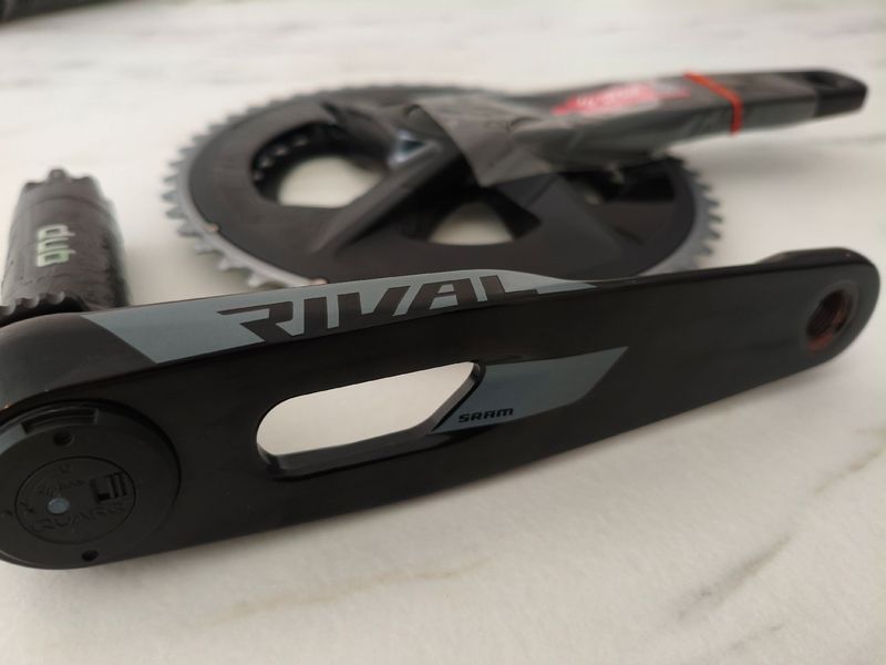 Sram Rival D1 Crankset with Quarq Powermeter Drivetrain & Pedals d'occasion