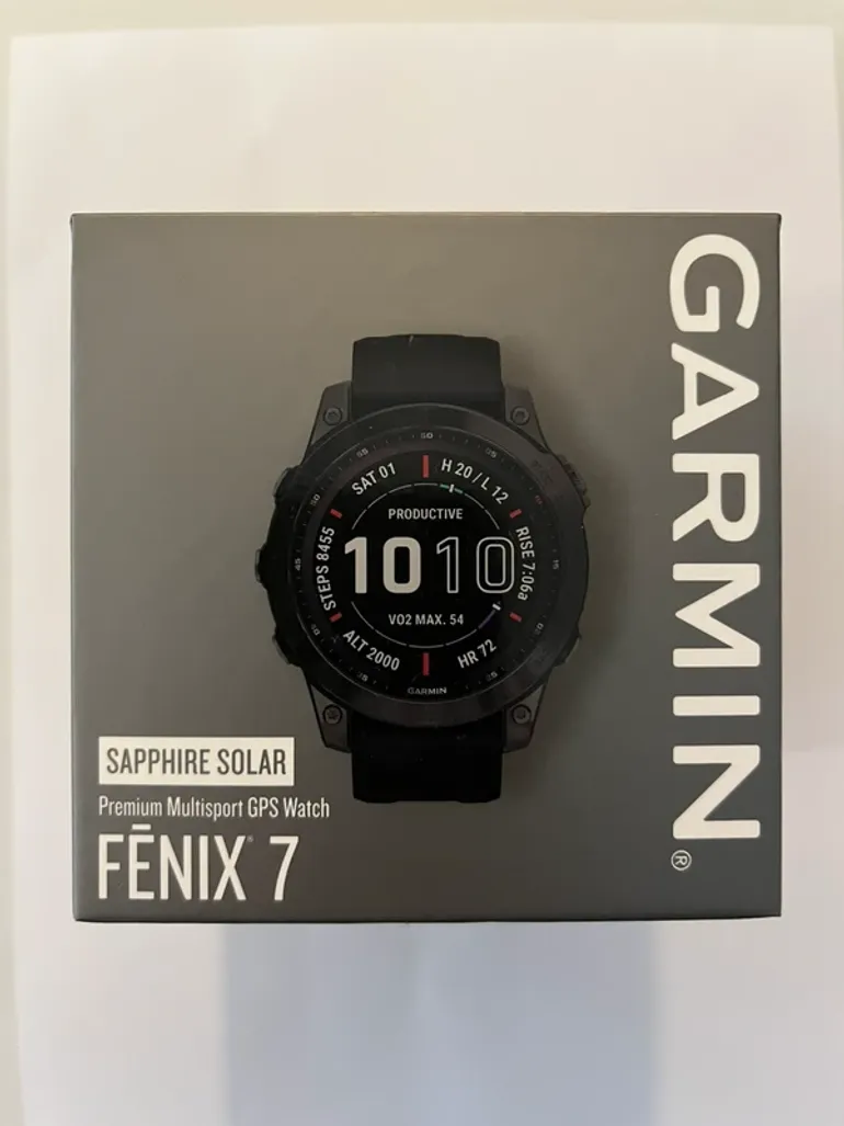 Used Garmin Fenix 7 Sapphire Solar bike — image 11 of 12