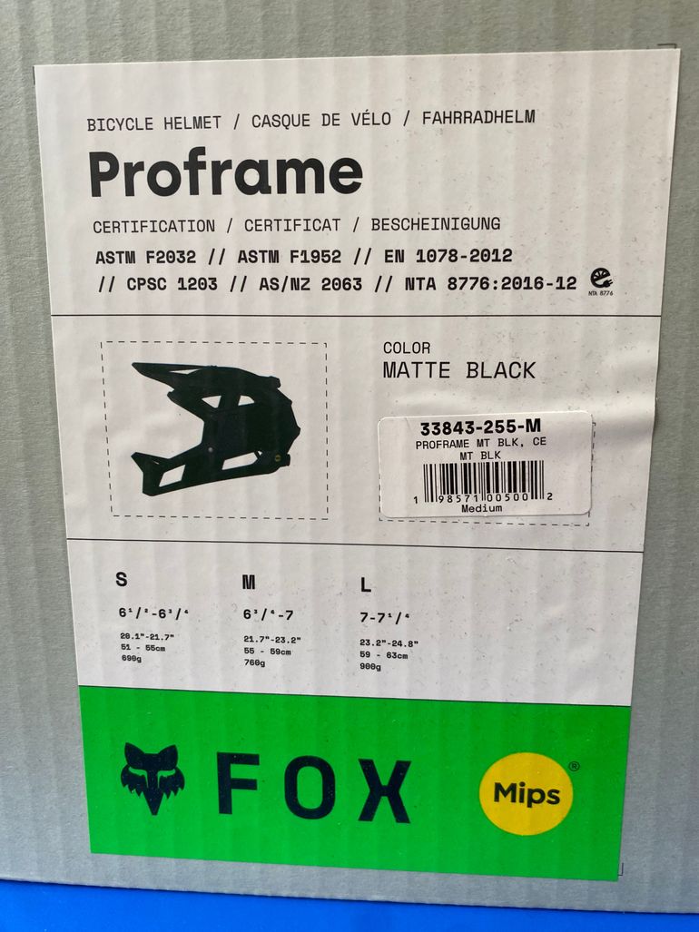 Tweedehands Fox Proframe Helmet bike — afbeelding 5 van 5