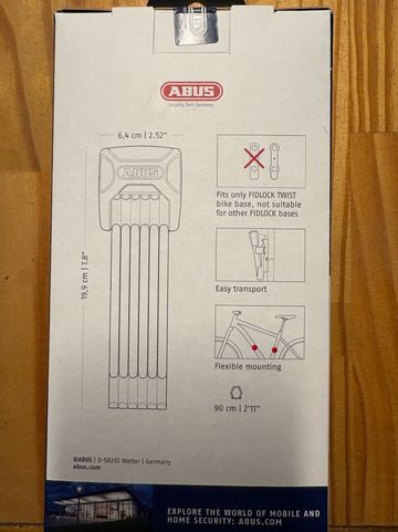 ABUS Bordo 6000K/90 +SHFL 2026 bike d'occasion — image 2 sur 2