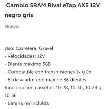 Sram rival axs 2024 bike usato — immagine 3 di 3