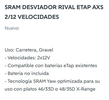 Brugt Sram rival axs 2024 bike — billede 2 af 2