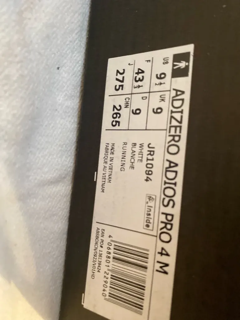 Used Adidas adizero adios pro 4 bike — image 9 of 9