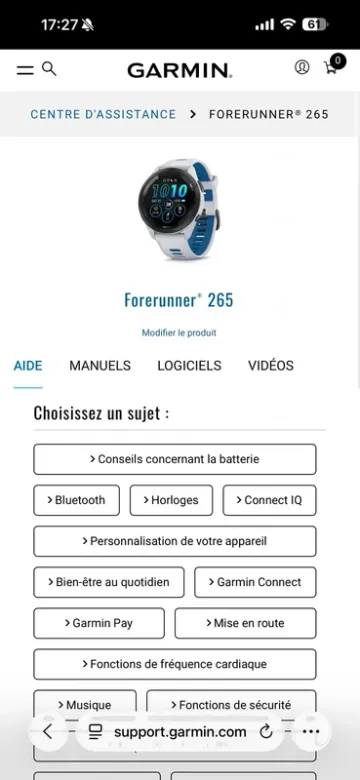 Used Garmin Forerunner 265 bike — image 5 of 5