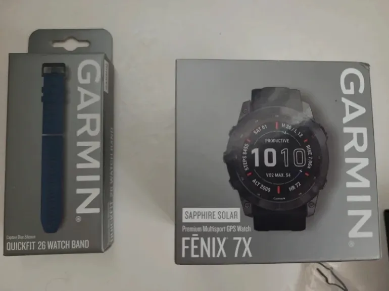 Used Garmin Fenix 7x Sapphire Solar bike — image 3 of 6