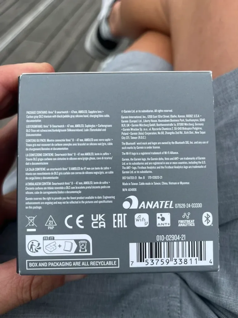 Used Garmin Fenix 8 Amoled Sapphire bike — image 3 of 3