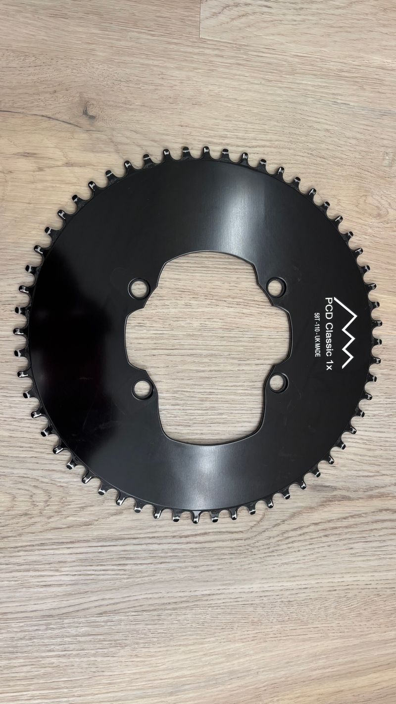 Tweedehands Pyramid Cycle Design 58T (110BCD, 4-bolt, Shimano) Drivetrain & Pedals