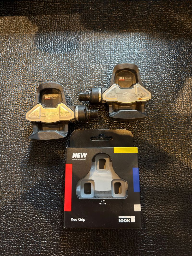 Used Look Keo Blade Carbon Ceramic Ti Pedals Drivetrain & Pedals