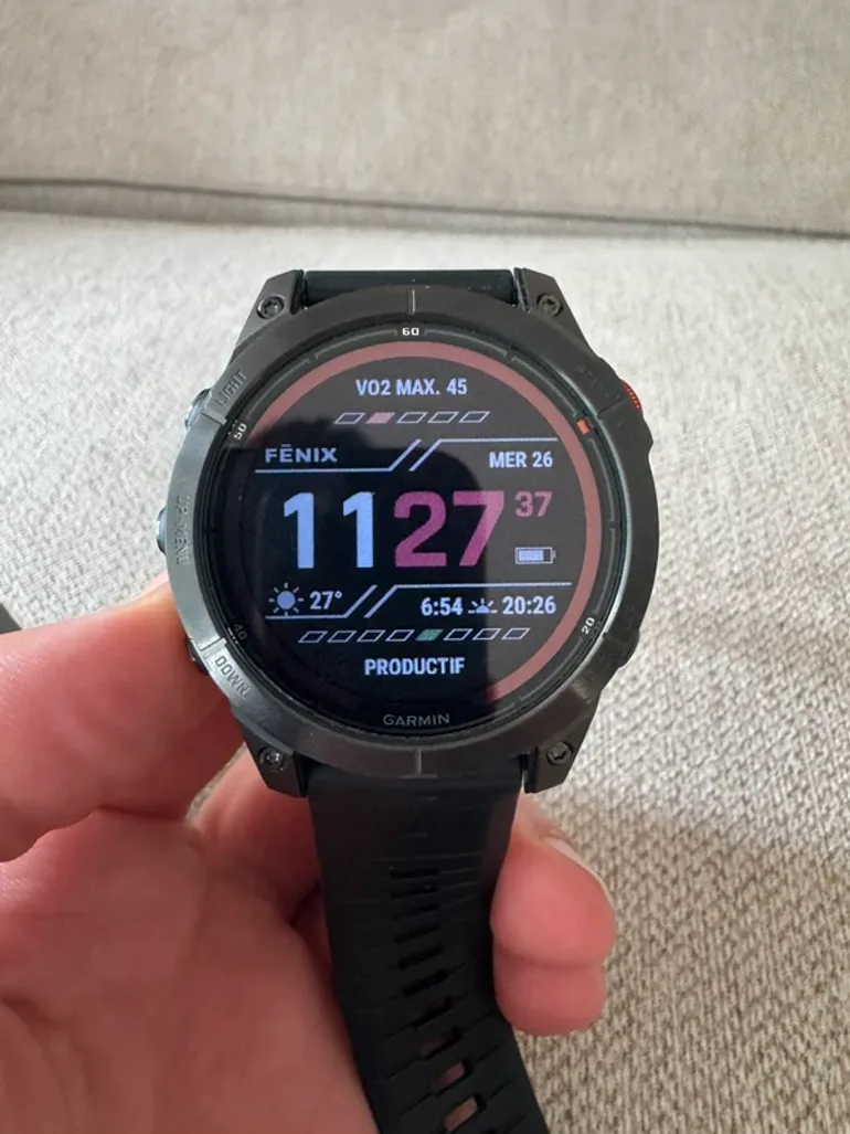 Garmin Fenix 7 Pro Solar bike d'occasion — image 2 sur 3