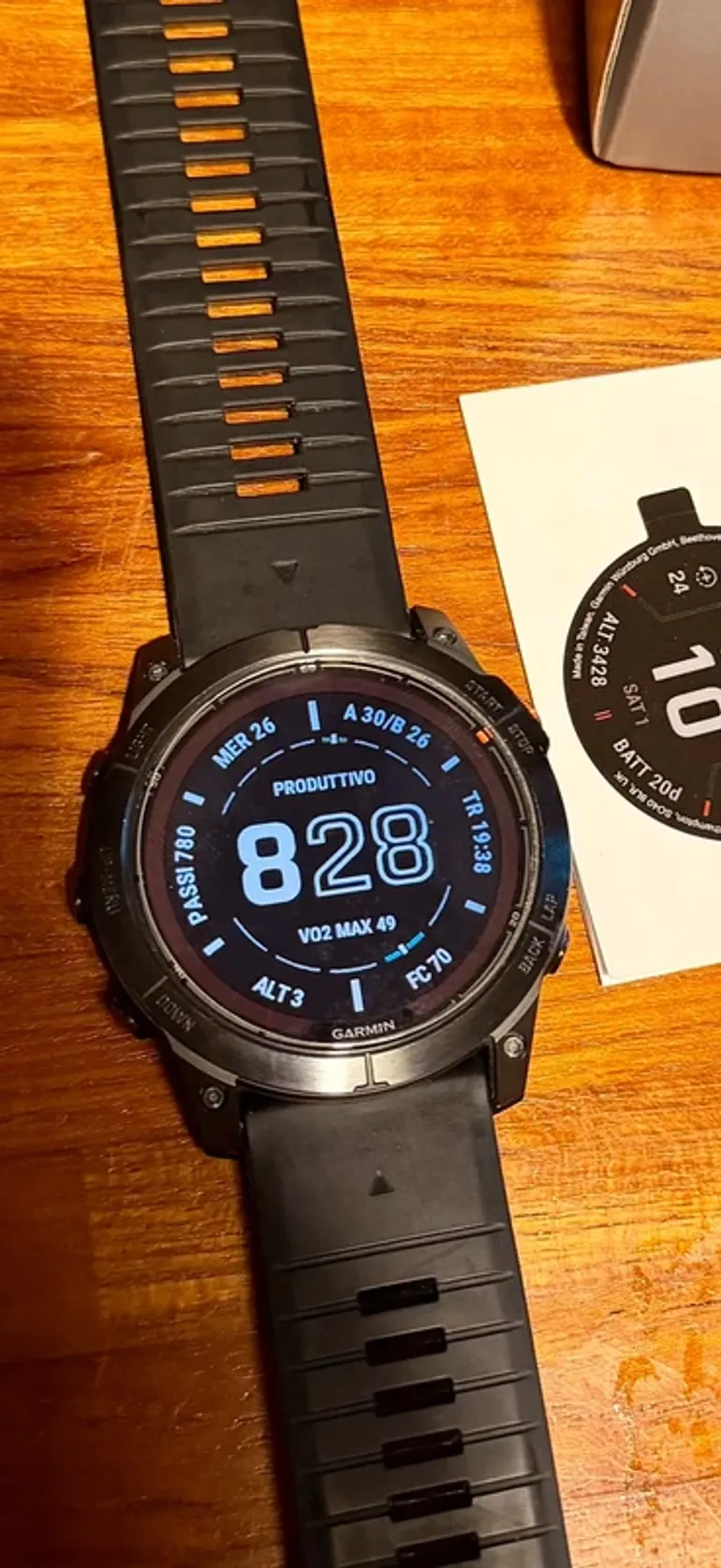 Garmin Fenix 7X Pro Solar bike d'occasion — image 7 sur 8
