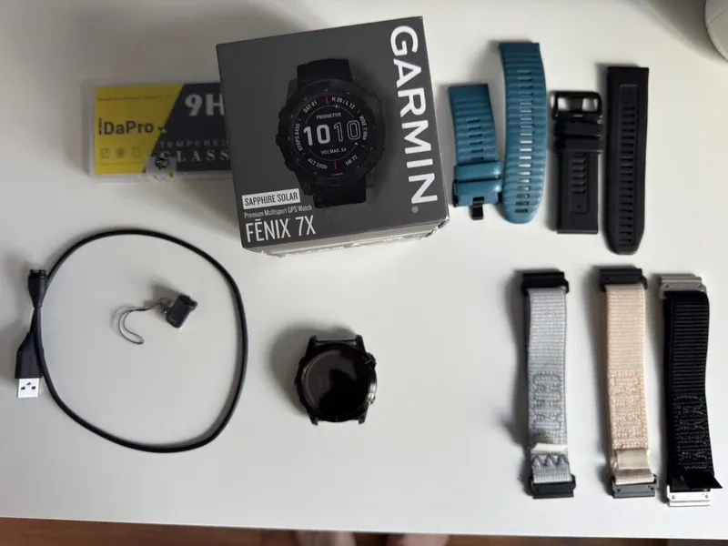 Used Garmin Fenix 7x Sapphire Solar Electronics
