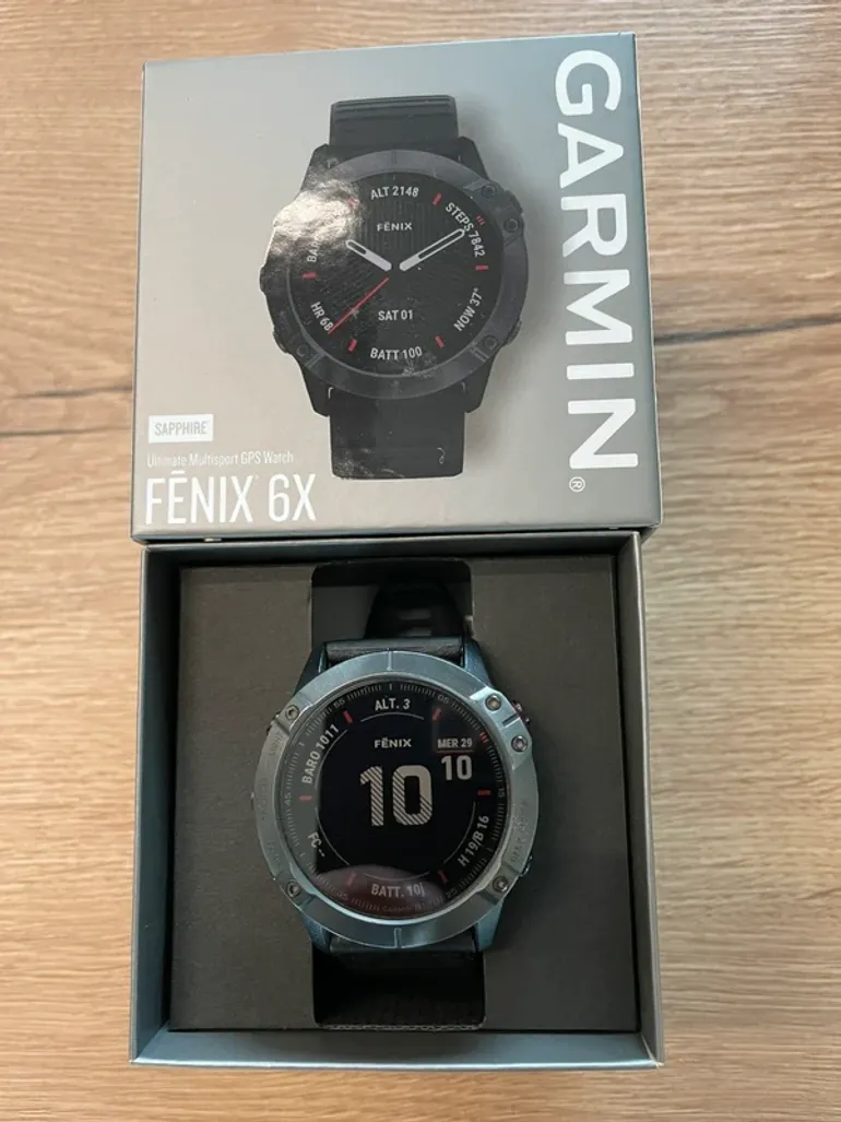 Garmin Fénix 6x pro sapphire bike d'occasion — image 5 sur 5