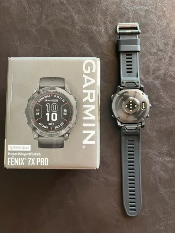 Used Garmin Fenix 7x Pro Solar Titanium bike — image 2 of 4