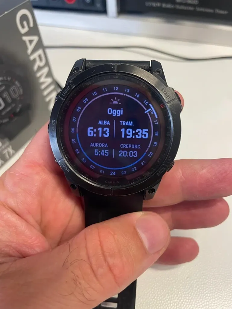 Used Garmin Fenix 7x Solar Sapphire bike — image 2 of 4
