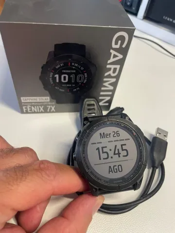 Used Garmin Fenix 7x Solar Sapphire bike — image 1 of 4