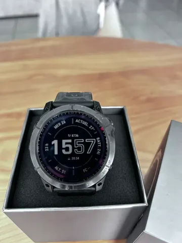 Used Garmin Fenix 7X Sapphire Solar bike — image 5 of 8