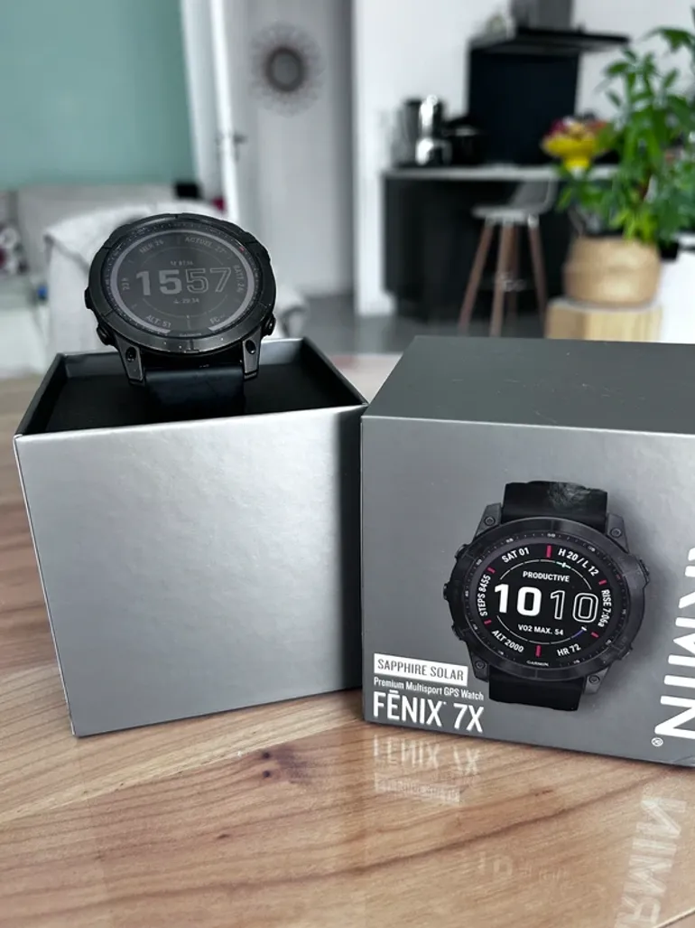 Used Garmin Fenix 7X Sapphire Solar bike — image 2 of 8