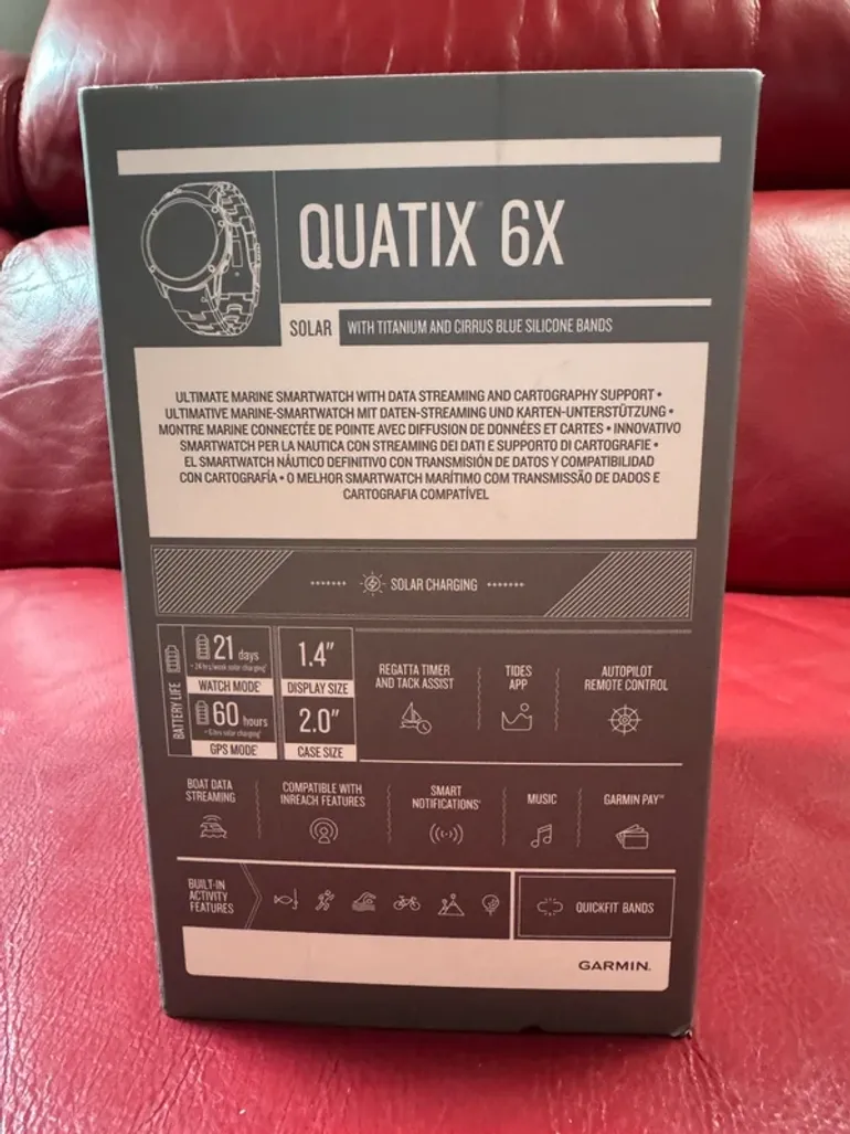 Brugt Garmin Quatix 6X Solar bike — billede 5 af 7