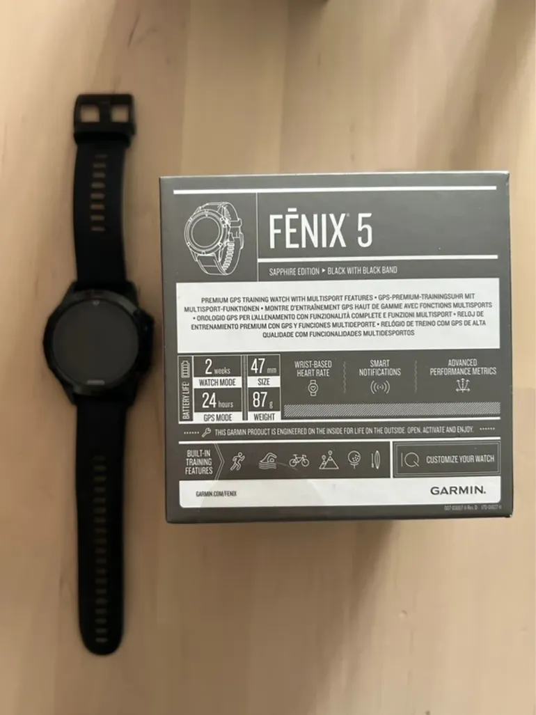 Used Garmin Fenix 5 Sapphire bike — image 2 of 3
